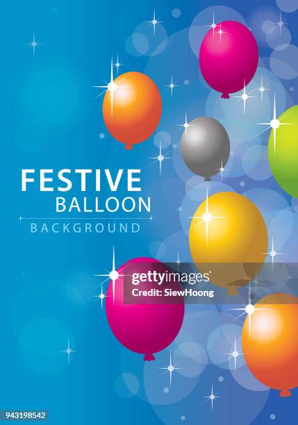 festive balloon - balloon background stock illustrations