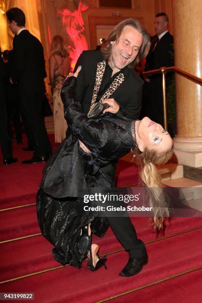 Erich Altenkopf and his wife Lilian Altenkopf during the 29th ROMY award at Hofburg Vienna on April 7, 2018 in Vienna, Austria.