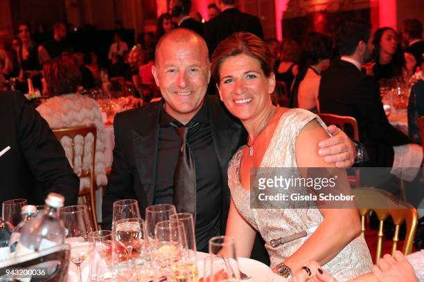 Heino Ferch and his wife Marie-Jeanette Ferch during the 29th ROMY award at Hofburg Vienna on April 7, 2018 in Vienna, Austria.