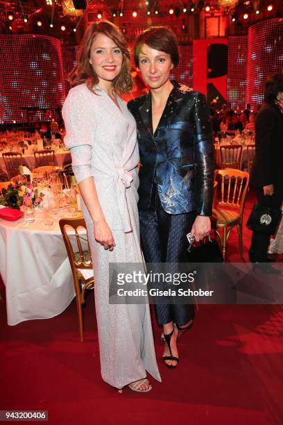 Patricia Aulitzky, Julia Koschitz during the 29th ROMY award at Hofburg Vienna on April 7, 2018 in Vienna, Austria.
