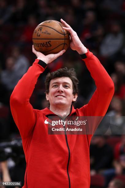 Omer Asik of Chicago Bulls is seen during the NBA game between Brooklyn Nets and Chicago Bulls at the United Center in Chicago, Illinois, United...