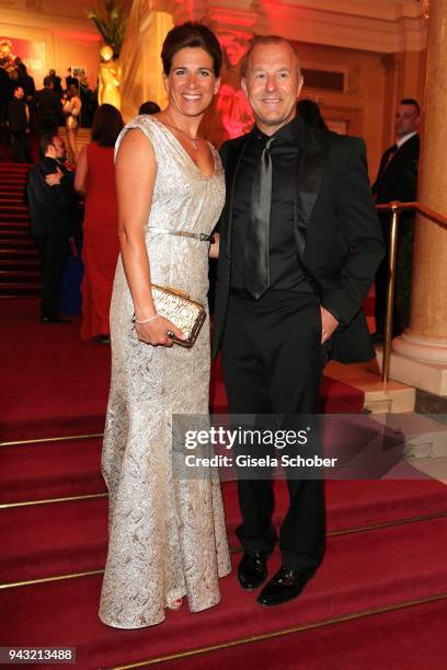 Heino Ferch and his wife Marie-Jeanette Ferch during the 29th ROMY award at Hofburg Vienna on April 7, 2018 in Vienna, Austria.