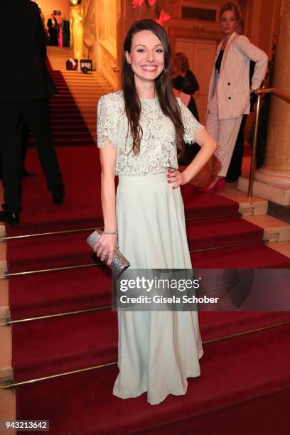 Julia Hartmann during the 29th ROMY award at Hofburg Vienna on April 7, 2018 in Vienna, Austria.