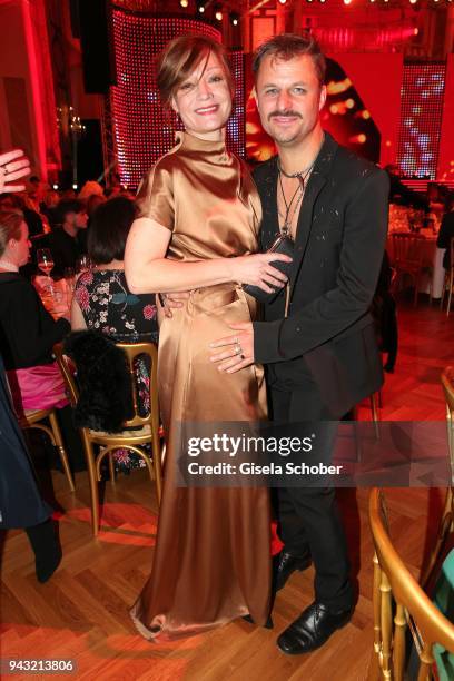 Marion Mitterhammer, Philipp Hochmair during the 29th ROMY award at Hofburg Vienna on April 7, 2018 in Vienna, Austria.