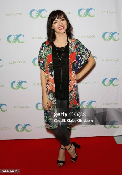 Actress Natasha Negovanlis attends the Cocktails for Change fundraiser hosted by ClexaCon to benefit Cyndi Lauper's True Colors Fund at the Tropicana...