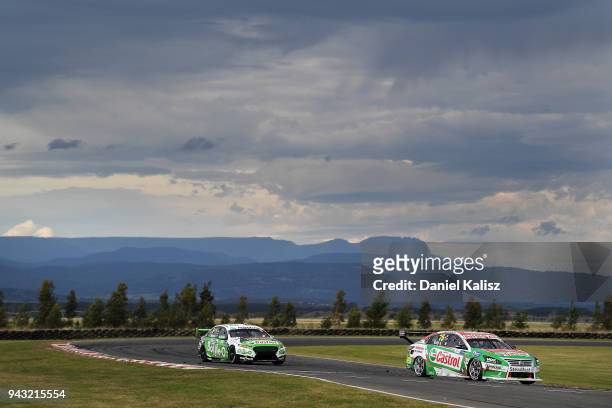 Rick Kelly drives the Nissan Motorsport Nissan Altima during race 2 for the Supercars Tasmania SuperSprint on April 8, 2018 in Hobart, Australia.