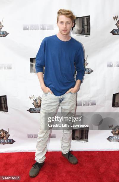 Actor Joey Luthman attends the premiere of "Inclusion Criteria" at Charlie Chaplin Theatre on April 7, 2018 in Los Angeles, California.