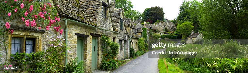 Country cottages panorama