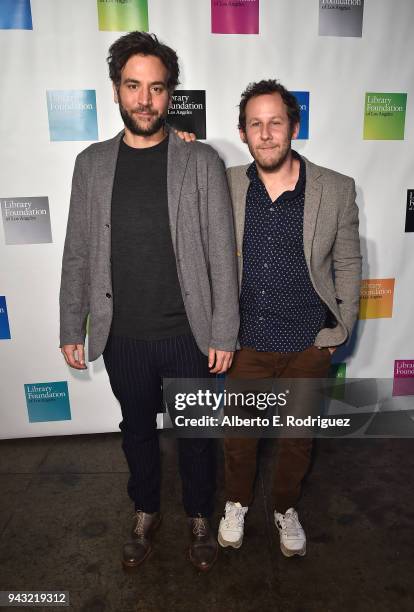 Josh Radnor and Ben Lee attend the 10th Annual Young Literati Toast at Hudson Loft on April 7, 2018 in Los Angeles, California.