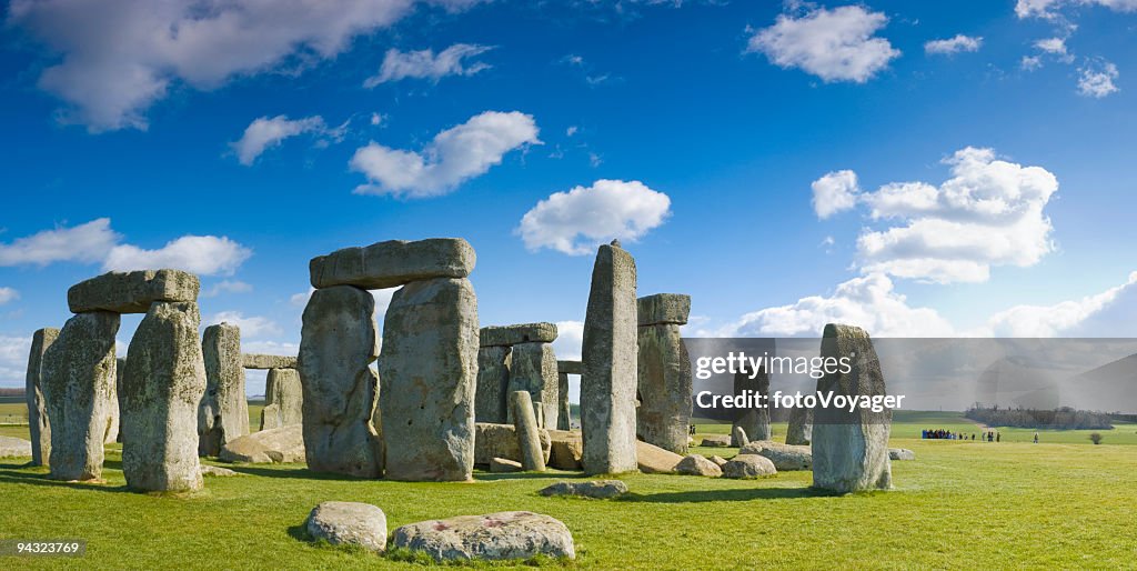 Blue skies over Stonehenge