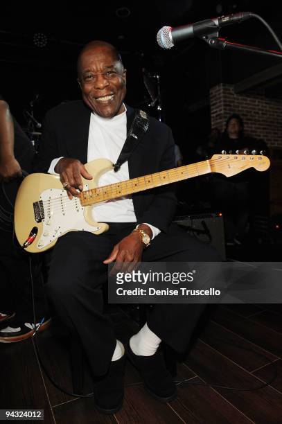 Buddy Guy performs at the grand opening of B.B. Kings Blues Club on December 11, 2009 in Las Vegas, Nevada.