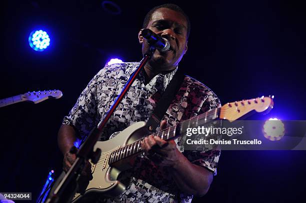 Robert Cray performs at the grand opening of B.B. Kings Blues Club on December 11, 2009 in Las Vegas, Nevada.