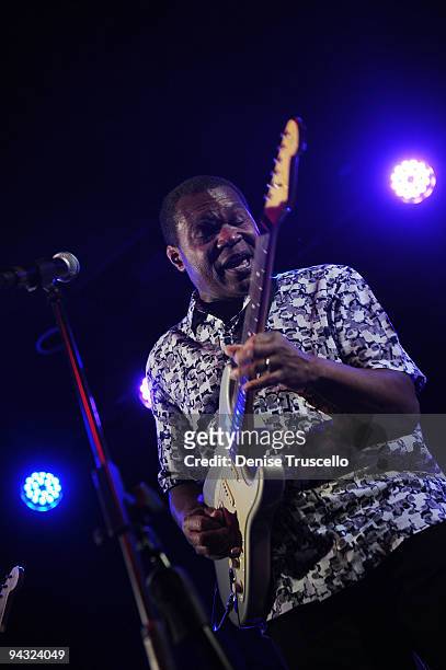 Robert Cray performs at the grand opening of B.B. Kings Blues Club on December 11, 2009 in Las Vegas, Nevada.