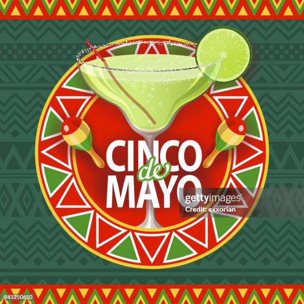 ilustrações, clipart, desenhos animados e ícones de de partida cinco de mayo margarita - margarita