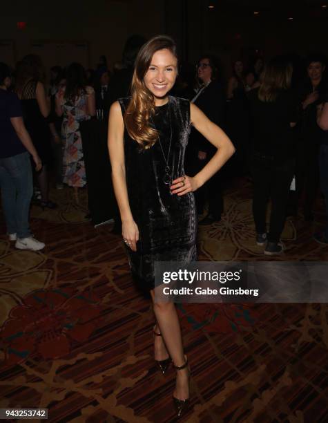 Actress Dominique Provost-Chalkley attends the Cocktails for Change fundraiser hosted by ClexaCon to benefit Cyndi Lauper's True Colors Fund at the...