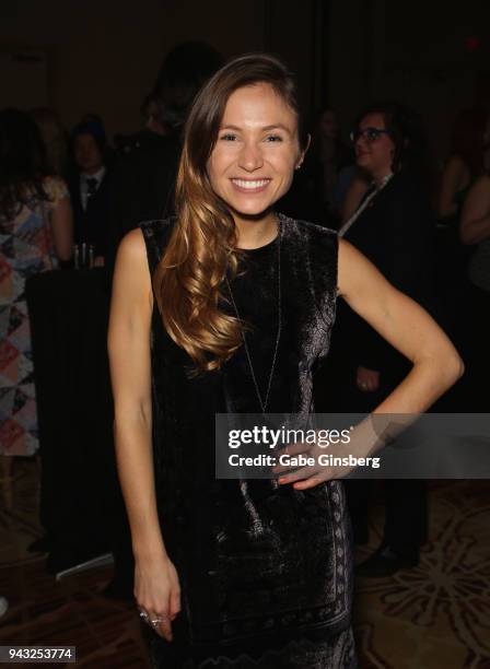 Actress Dominique Provost-Chalkley attends the Cocktails for Change fundraiser hosted by ClexaCon to benefit Cyndi Lauper's True Colors Fund at the...