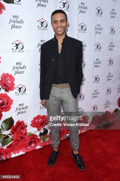 Rayvon Owen attends the My Friend's Place 30th Anniversary Gala at Hollywood Palladium on April 7, 2018 in Los Angeles, California.