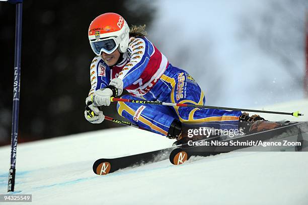 Maria Pietilae-Holmner of Sweden during the Audi FIS Alpine Ski World Cup Women's Giant Slalom on December 12, 2009 in Are, Sweden.