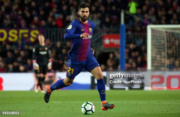 Andre Gomes during the match between FC Barcelona and Club Deportivo Leganes, played at the Camp Nou Stadium on 07th April 2018 in Barcelona, Spain....