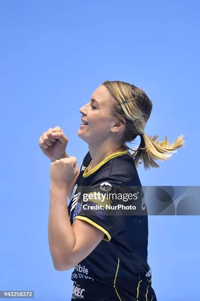 Bucharest's Isabelle Gullden during CSM Bucharest v Metz Handball - EHF Women's Champions League Quarter Final, Polyvalent Hall, Bucharest, Romania,...