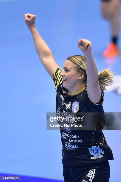 Bucharest's Isabelle Gullden during CSM Bucharest v Metz Handball - EHF Women's Champions League Quarter Final, Polyvalent Hall, Bucharest, Romania,...