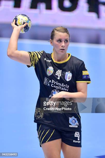 Bucharest's Isabelle Gullden during CSM Bucharest v Metz Handball - EHF Women's Champions League Quarter Final, Polyvalent Hall, Bucharest, Romania,...