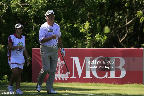Glenn Ralph of England in action during round two of the Mauritius Commercial Bank Open played at the Legends Course, Constance Belle Mare Plage, on...