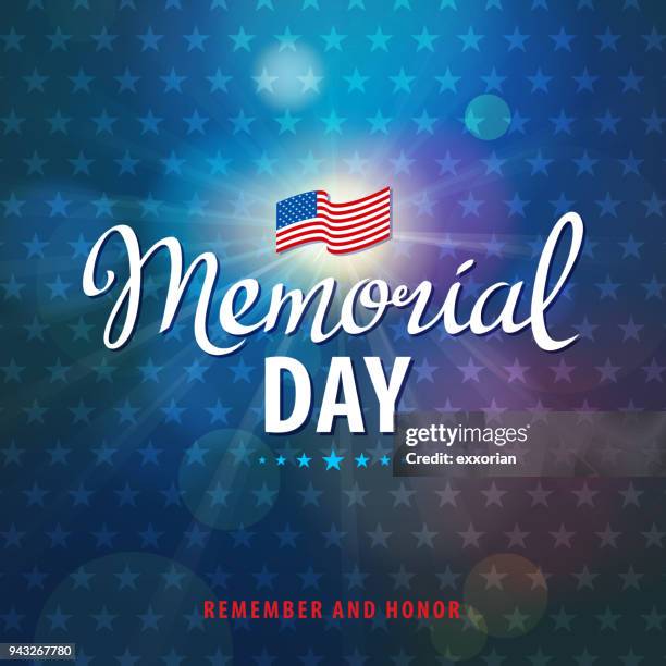 gedenktag zu feiern - memorial day flag ceremony stock-grafiken, -clipart, -cartoons und -symbole