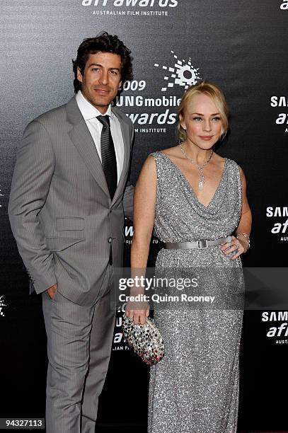 Actress Susie Porter and Don Hany arrive for the 2009 Samsung Mobile AFI Awards at the Regent Theatre on December 12, 2009 in Melbourne, Australia.