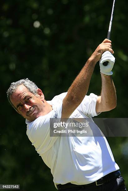 Sam Torrance of Scotland in action during round two of the Mauritius Commercial Bank Open played at the Legends Course, Constance Belle Mare Plage,...