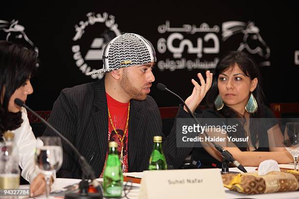 Suhell Nafar and Amal Murkus attend the fourth day of the 2009 Dubai International Film Festival on December 12, 2009 in Dubai, United Arab Emirates.