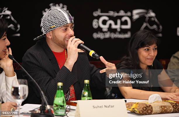 Suhell Nafar and Amal Murkus attend the fourth day of the 2009 Dubai International Film Festival on December 12, 2009 in Dubai, United Arab Emirates.