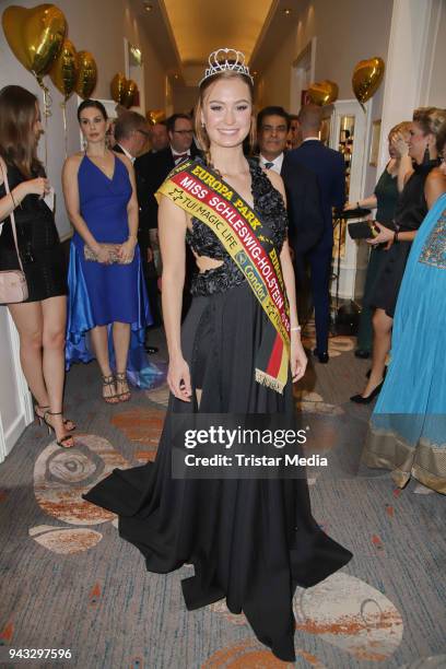 Jessica Rohlff during the 21st Blauer Ball at Hotel Atlantic on April 7, 2018 in Hamburg, Germany.