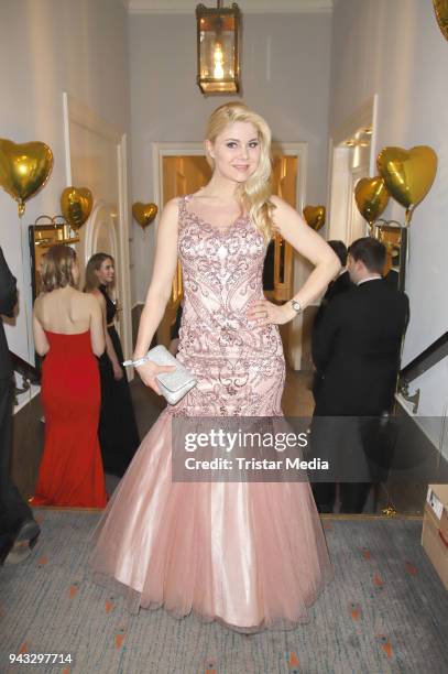 Yvonne Woelke during the 21st Blauer Ball at Hotel Atlantic on April 7, 2018 in Hamburg, Germany.