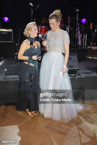 Christine Deck and Susanne Boehm during the 21st Blauer Ball at Hotel Atlantic on April 7, 2018 in Hamburg, Germany.