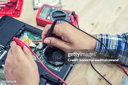 Computer Repair Concept Closeup Viewhardware High-Res Stock Photo ...