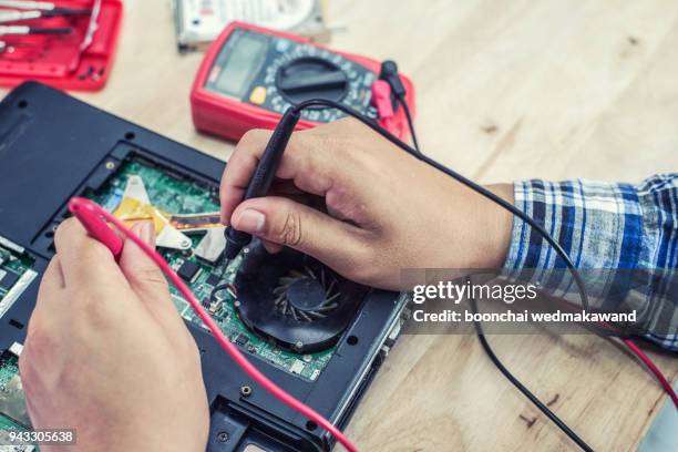 Computer Reparing Photo Computer Repair Concept Closeup Viewhardware High-Res Stock Photo ...