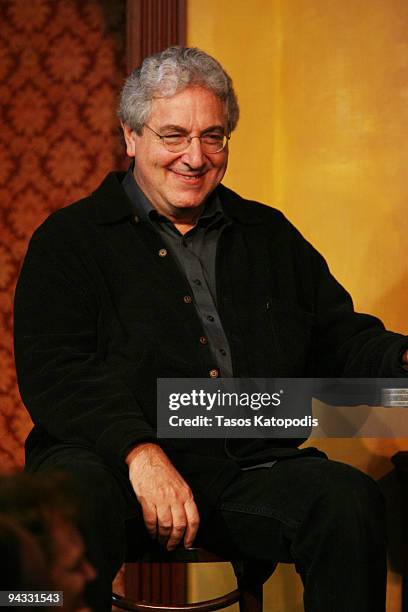 Harold Ramis attends a SCTV panel discussion in celebration of the 50th Anniversary of Second City at 1616 N. Wells Avenue on December 12, 2009 in...