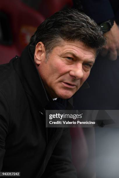 Torino FC head coach Walter Mazzari looks on during the Serie A match between Torino FC and FC Internazionale at Stadio Olimpico di Torino on April...