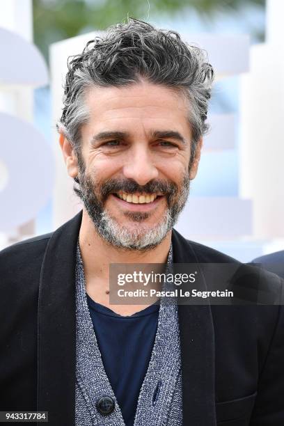 Leonardo Sbaraglia attends "Felix" Photocall during the 1st Cannes International Series Festival on April 8, 2018 in Cannes, France.