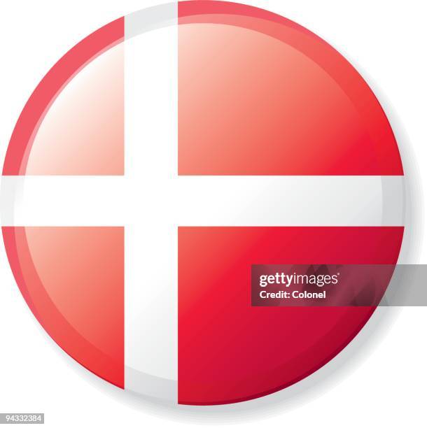 flag lapel button - denmark - lapel stock illustrations