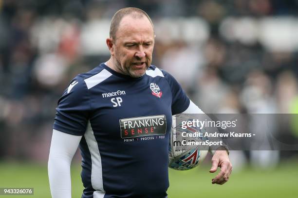 Bolton Wanderers' Steve Parkin during the Sky Bet Championship match between Derby County and Bolton Wanderers at iPro Stadium on April 7, 2018 in...