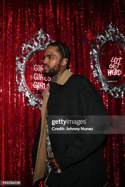 Recording artist Dave East attends Scores on April 7, 2018 in New York City.