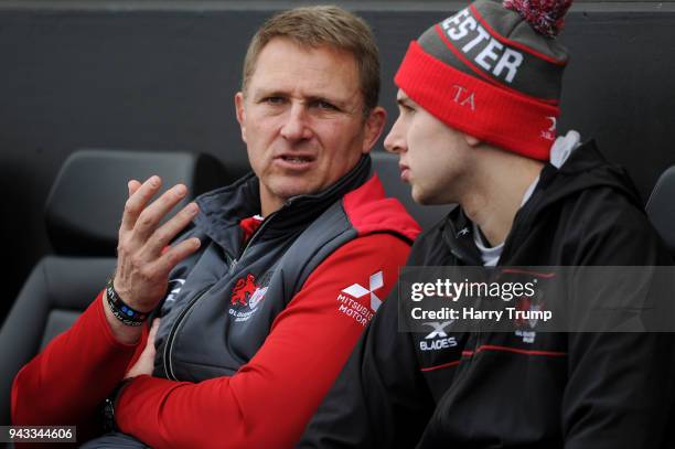 Gloucester head coach Johan Ackermann ahead of the Aviva Premiership match between Exeter Chiefs and Gloucester Rugby at Sandy Park on April 8, 2018...