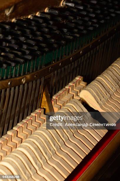 piano strings sound tuning music. - torque wrench stock pictures, royalty-free photos & images