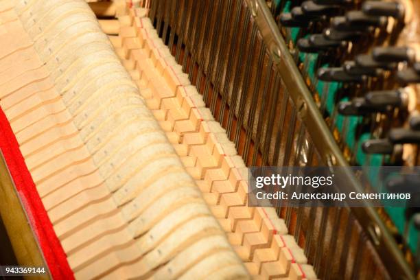 piano strings sound tuning music. - torque wrench stock pictures, royalty-free photos & images