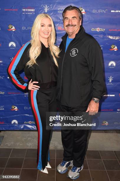 Erika Jayne and Los Angeles Chief of Police Charlie Beck attend the Erika Jayne Hosts Run To Remember Los Angeles at The Grove on April 8, 2018 in...