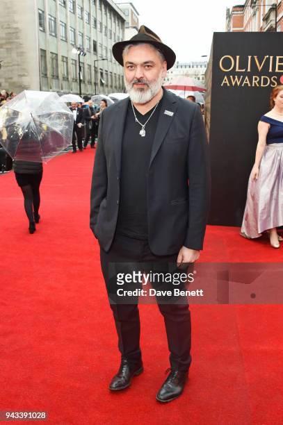 Jez Butterworth attends The Olivier Awards with Mastercard at Royal Albert Hall on April 8, 2018 in London, England.