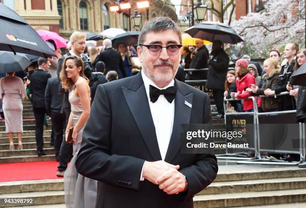 Alfred Molina attends The Olivier Awards with Mastercard at Royal Albert Hall on April 8, 2018 in London, England.