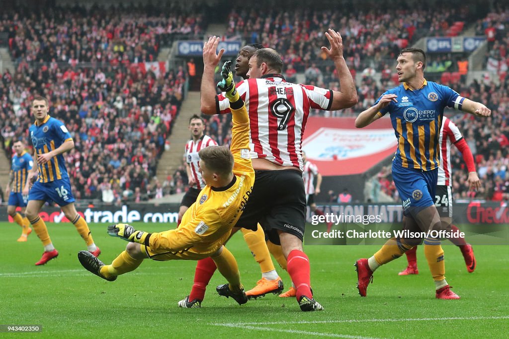 Shrewsbury Town v Lincoln City - Checkatrade Trophy Final